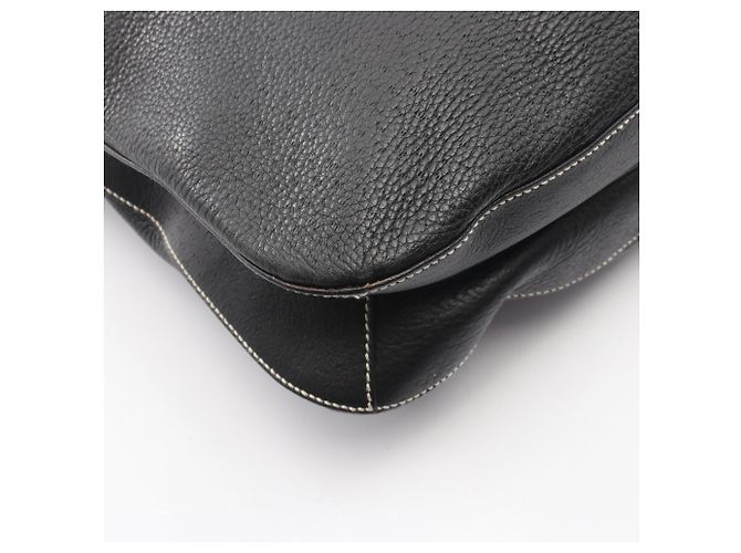 Borsa in pelle Salvatore Ferragamo Gancini Nero - vista 5