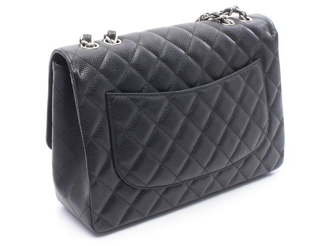 Timeless Borsa a tracolla Chanel 30 Large Matelassé Single Flap Nero - vista 2