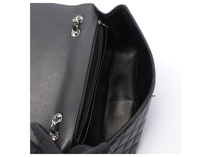 Timeless Borsa a tracolla Chanel 30 Large Matelassé Single Flap Nero - vista 3