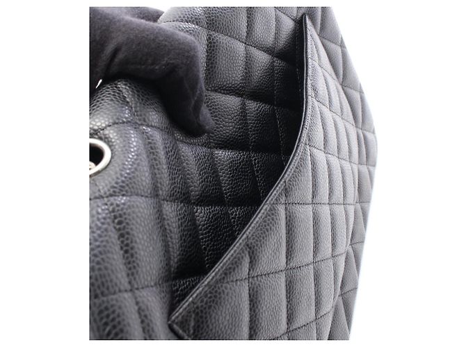 Timeless Borsa a tracolla Chanel 30 Large Matelassé Single Flap Nero - vista 6