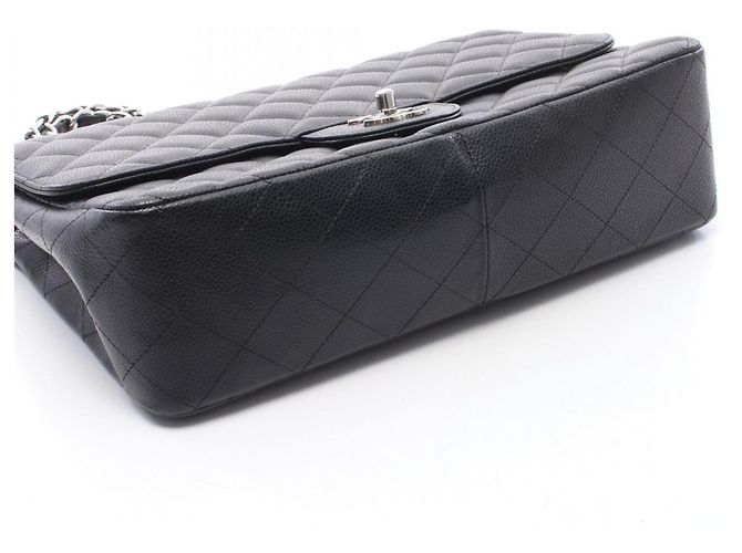 Timeless Borsa a tracolla Chanel 30 Large Matelassé Single Flap Nero - vista 7
