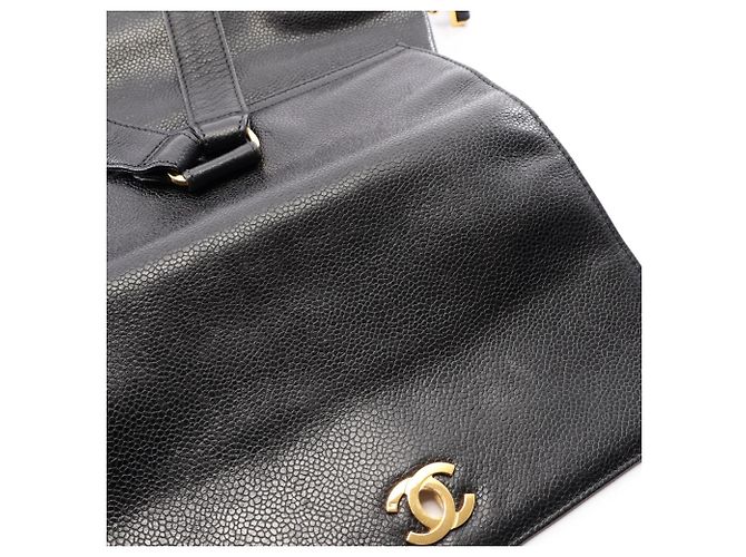 Chanel Triple Coco Mark Rucksack/Handtasche Schwarz - Ansicht 8