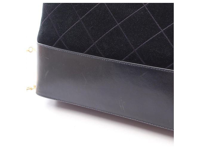 Borsa in pelle nera e scamosciata Salvatore Ferragamo Nero - vista 10