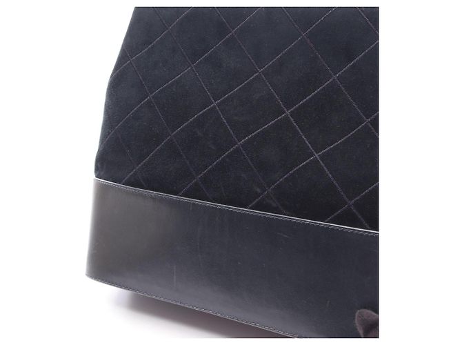 Borsa in pelle nera e scamosciata Salvatore Ferragamo Nero - vista 11