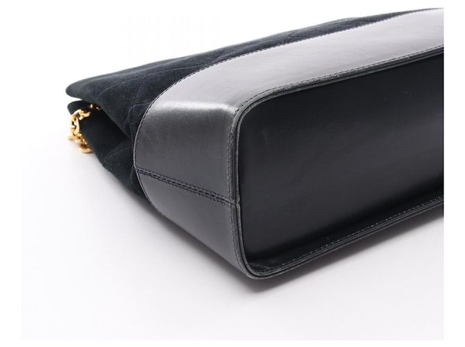 Borsa in pelle nera e scamosciata Salvatore Ferragamo Nero - vista 16