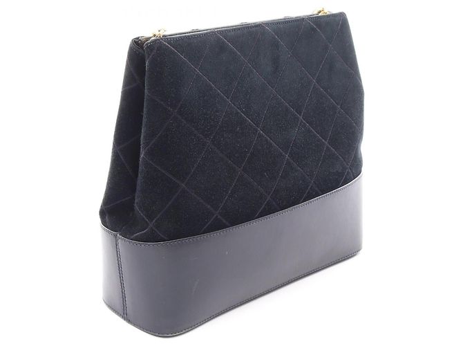 Borsa in pelle nera e scamosciata Salvatore Ferragamo Nero - vista 2