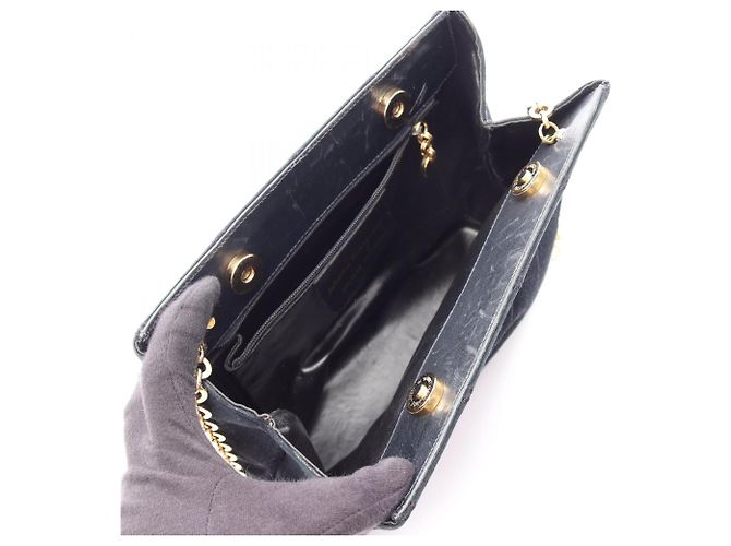 Borsa in pelle nera e scamosciata Salvatore Ferragamo Nero - vista 3