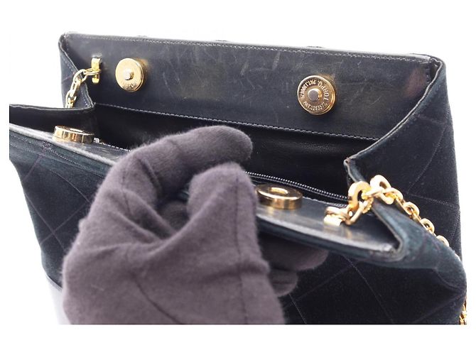 Borsa in pelle nera e scamosciata Salvatore Ferragamo Nero - vista 5