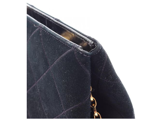 Borsa in pelle nera e scamosciata Salvatore Ferragamo Nero - vista 9