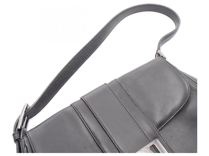 Borsa a tracolla in pelle nera Salvatore Ferragamo Nero - vista 12