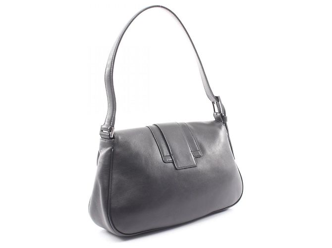 Borsa a tracolla in pelle nera Salvatore Ferragamo Nero - vista 2