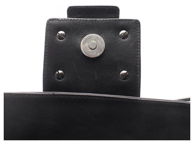 Borsa a tracolla in pelle nera Salvatore Ferragamo Nero - vista 9