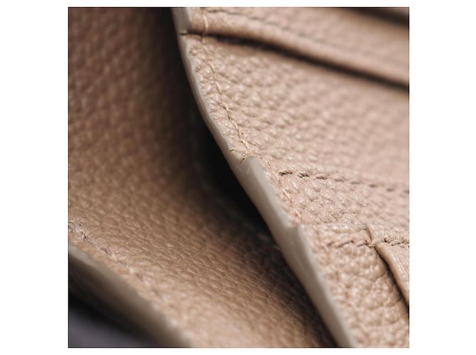 Yves Saint Laurent Leder-Bifold-Geldbörse in Grau Braun - Ansicht 10