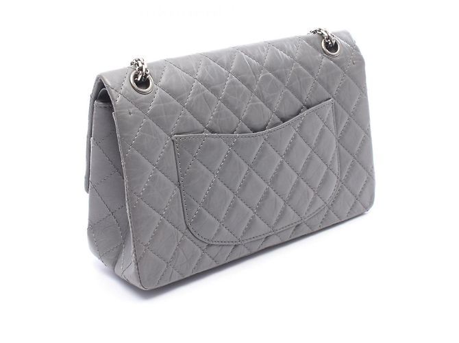 Borsa a Spalla Chanel 2.55 Matelassé Double Flap Marrone - vista 2
