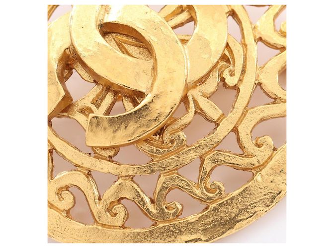 Chanel Coco Mark Circle Brosche Golden - Ansicht 5