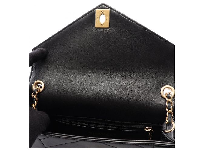 Mini borsa a tracolla Chanel V-Stitch Nero - vista 7