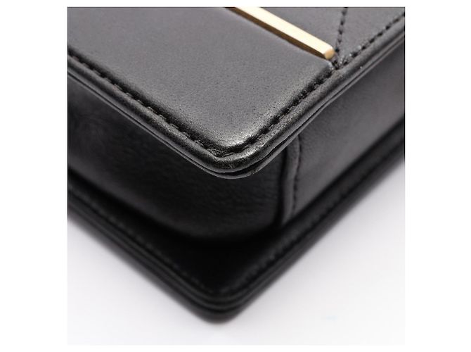 Mini borsa a tracolla Chanel V-Stitch Nero - vista 8