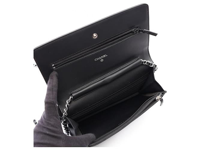 Borsa a Spalla Chanel Coco Mark Nero - vista 3