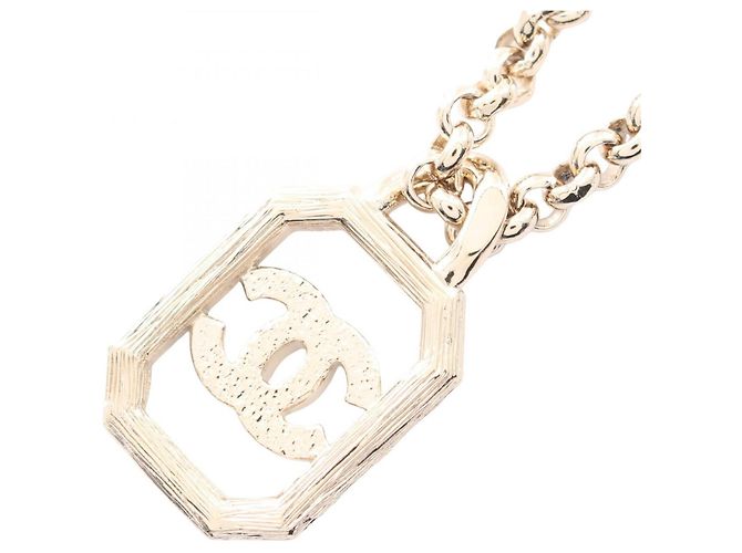 Collana quadrata con il logo Coco di Chanel D'oro - vista 2