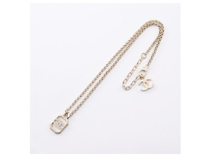 Collana quadrata con il logo Coco di Chanel D'oro - vista 3