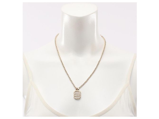 Collana quadrata con il logo Coco di Chanel D'oro - vista 5