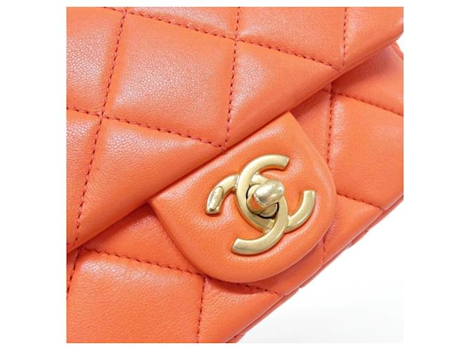 Borsa a Spalla Chanel AS4868 Arancione - vista 5