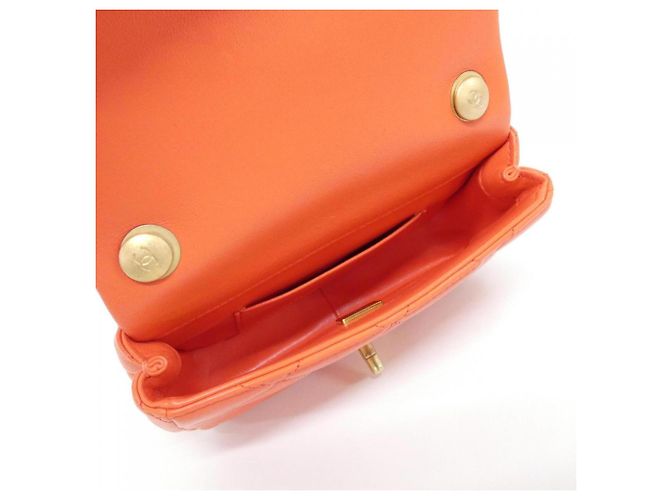 Borsa a Spalla Chanel AS4868 Arancione - vista 7