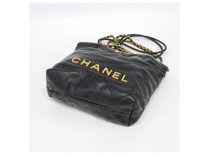 Borsa Chanel 22 Line MINI AS3980 Nero - vista 3