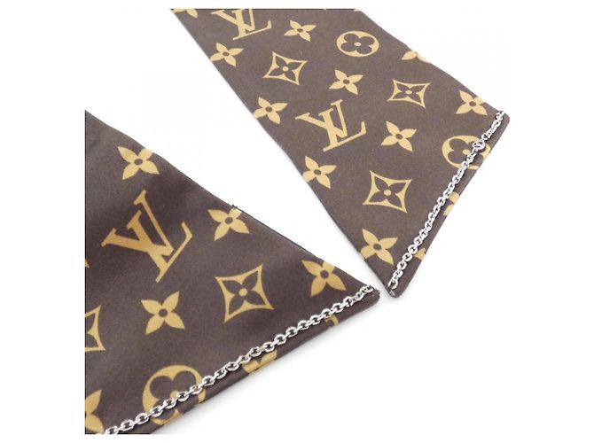 Sciarpa in seta marrone Louis Vuitton MP2592 - vista 2