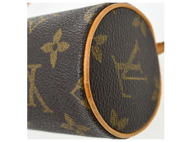 Louis Vuitton Papillon Pochette Monogram Canvas Mini Marrone - vista 7