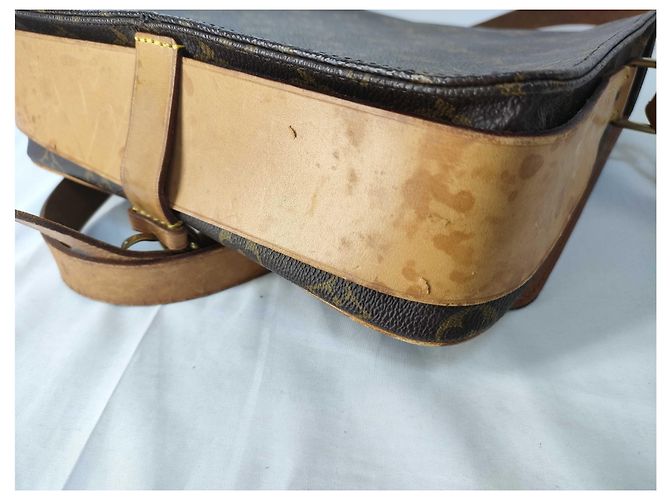 Borsa Louis Vuitton Cartouchiere Monogram Canvas MM Marrone - vue 6