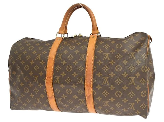 Louis Vuitton Keepall Monogram Canvas 50 Marrone - vista 2