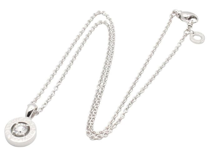 Bulgari Collana in oro bianco 18K Bvlgari con diamanti trasparenti Argento - vista 2