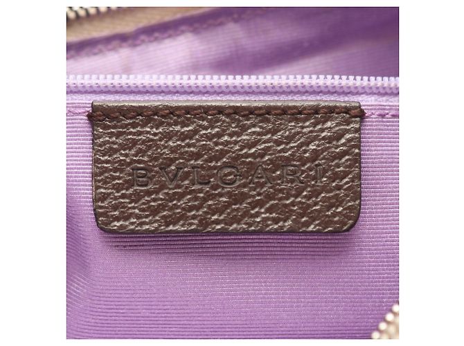 Bulgari Borsa a Spalla Bvlgari Logo Mania Marrone Beige - vista 4