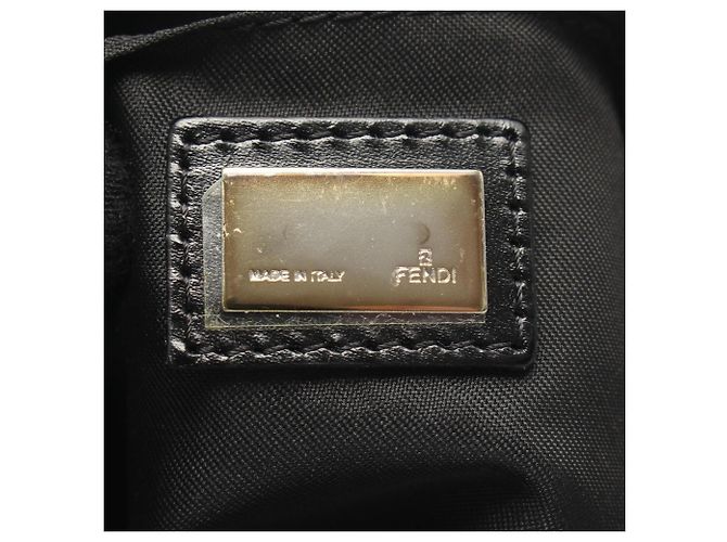 Borsa a Spalla Fendi Zucchino Marrone Nero - vista 4
