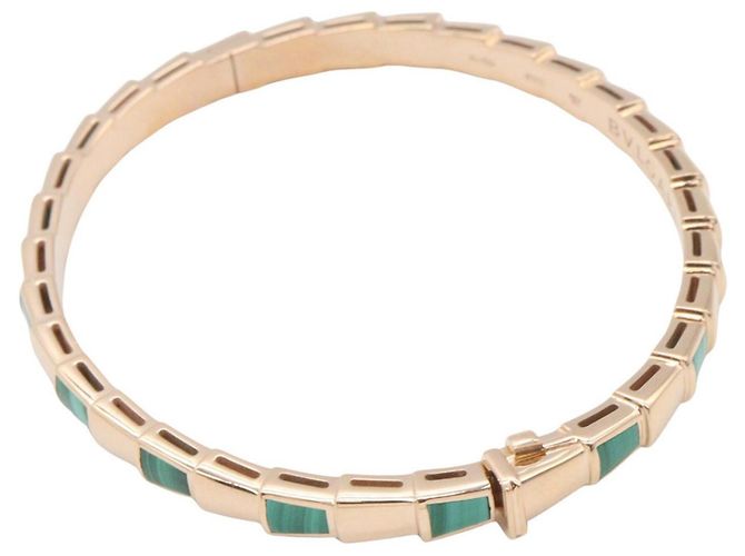 Bulgari Bracciale Serpenti Viper Malachite Bvlgari Rosa Verde - vista 3