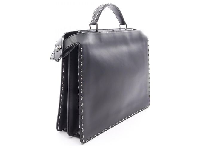 Borsa 2-Way Fendi Peekaboo I.U Medium Nero - vista 2