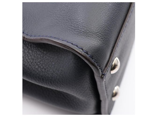 Borsa Fendi Peekaboo Regular 2-Way Blu navy - vista 6