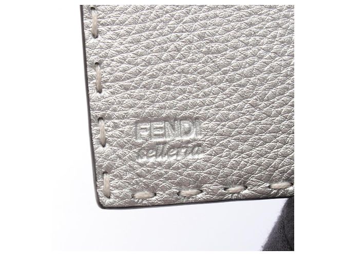 Fendi Peekaboo Selleria Bi-fold Long Wallet Silber - Ansicht 5