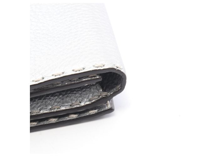 Fendi Peekaboo Selleria Bi-fold Long Wallet Silber - Ansicht 8