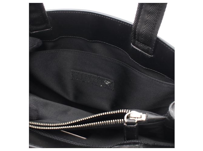 Borsa Tote Prada in pelle nera con logo Nero - vista 12