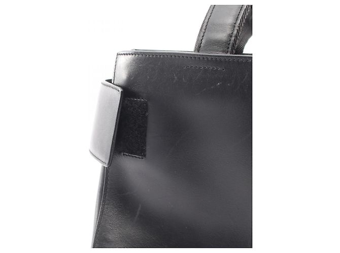 Borsa Tote Prada in pelle nera con logo Nero - vista 13