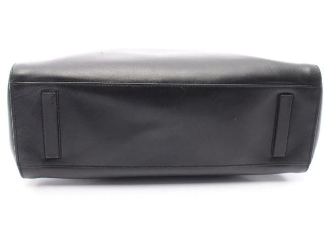 Borsa Tote Prada in pelle nera con logo Nero - vista 8