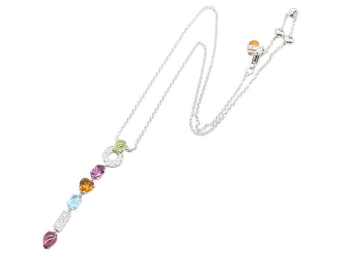 Bvlgari Bulgari Allegra Necklace in 18K White Gold Silvery Multiple colors - view 2