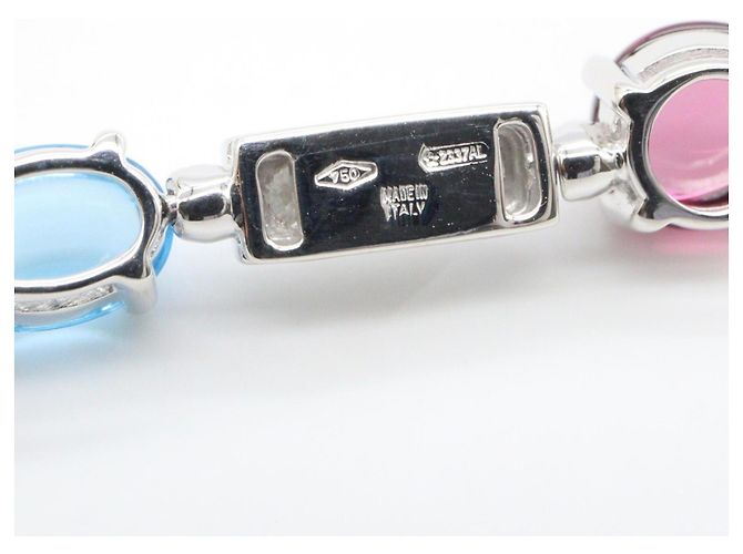Bvlgari Bulgari Allegra Necklace in 18K White Gold Silvery Multiple colors - view 4