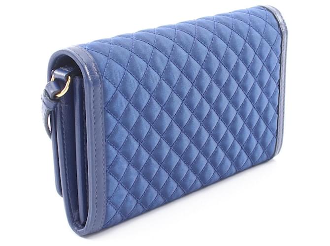 Borsa a tracolla trapuntata Prada Blu - vista 2
