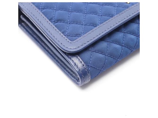 Borsa a tracolla trapuntata Prada Blu - vista 5