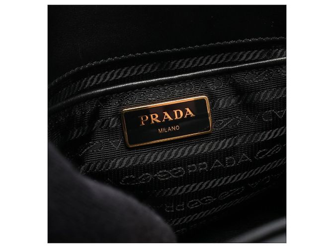 Borsa Tote 2-Way TESSUTO GAUFRE' Prada Nero - vista 4