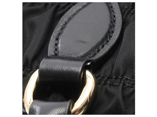 Borsa Tote 2-Way TESSUTO GAUFRE' Prada Nero - vista 6