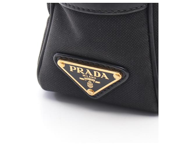Borsa a tracolla Prada TESSUTO SOFT CALF Nero - vista 5
